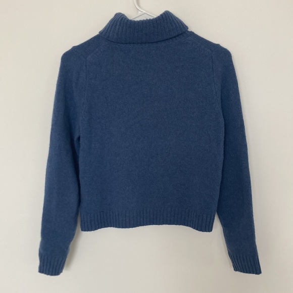 Madewell (Re)sourced Cashmere Crop Turtleneck Sweater - Picture 2 of 4